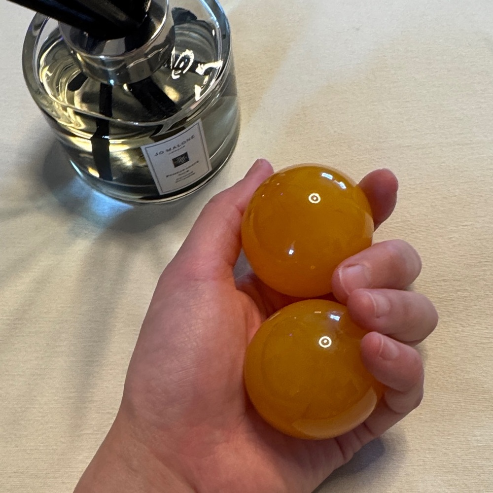 Amber tone stress relief massage balls